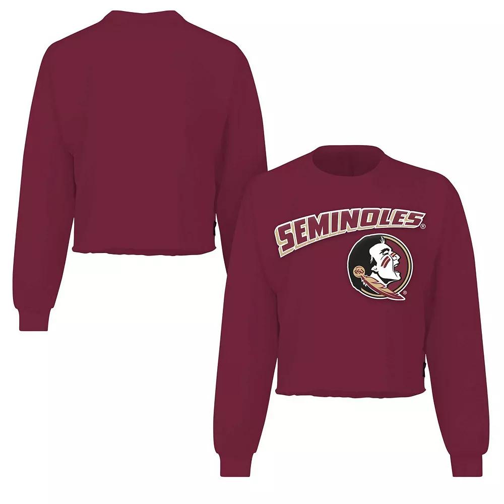 Women's Spirit Jersey Garnet Florida State Seminoles Slouchy Cropped Long Sleeve T-Shirt, Size: XL, Red Product Image