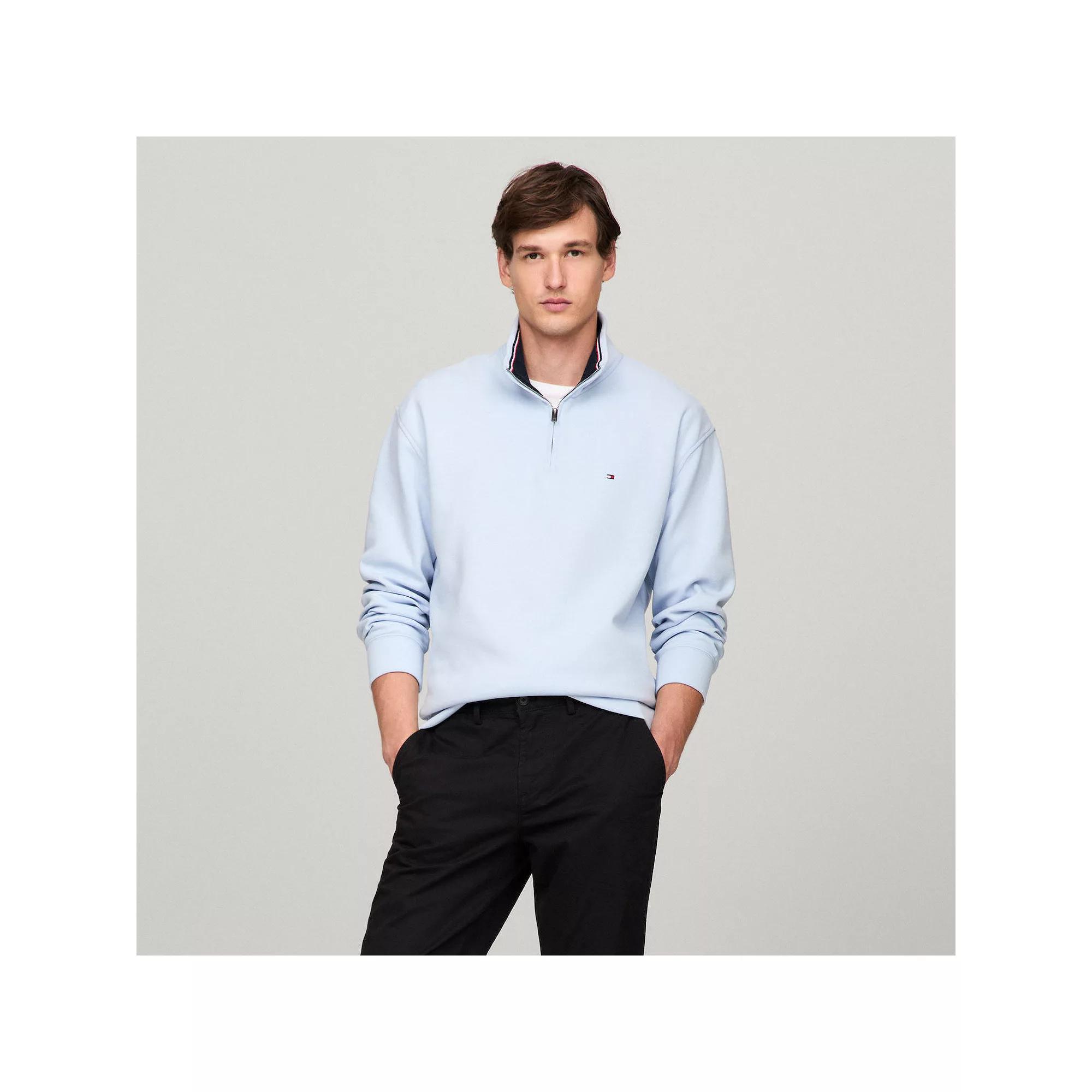 Men's Tommy Hilfiger Logo Quarter-Zip Top,  Product Image