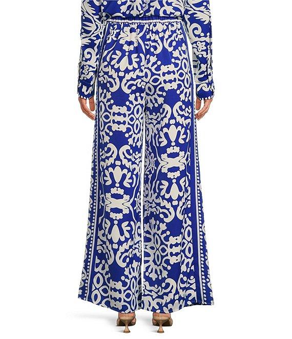 Sugarlips Border Printed High Waisted Leg Coordinating Pants Product Image