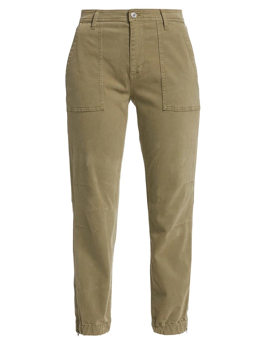 Womens Darted Cotton-Blend Boyfriend Joggers Product Image