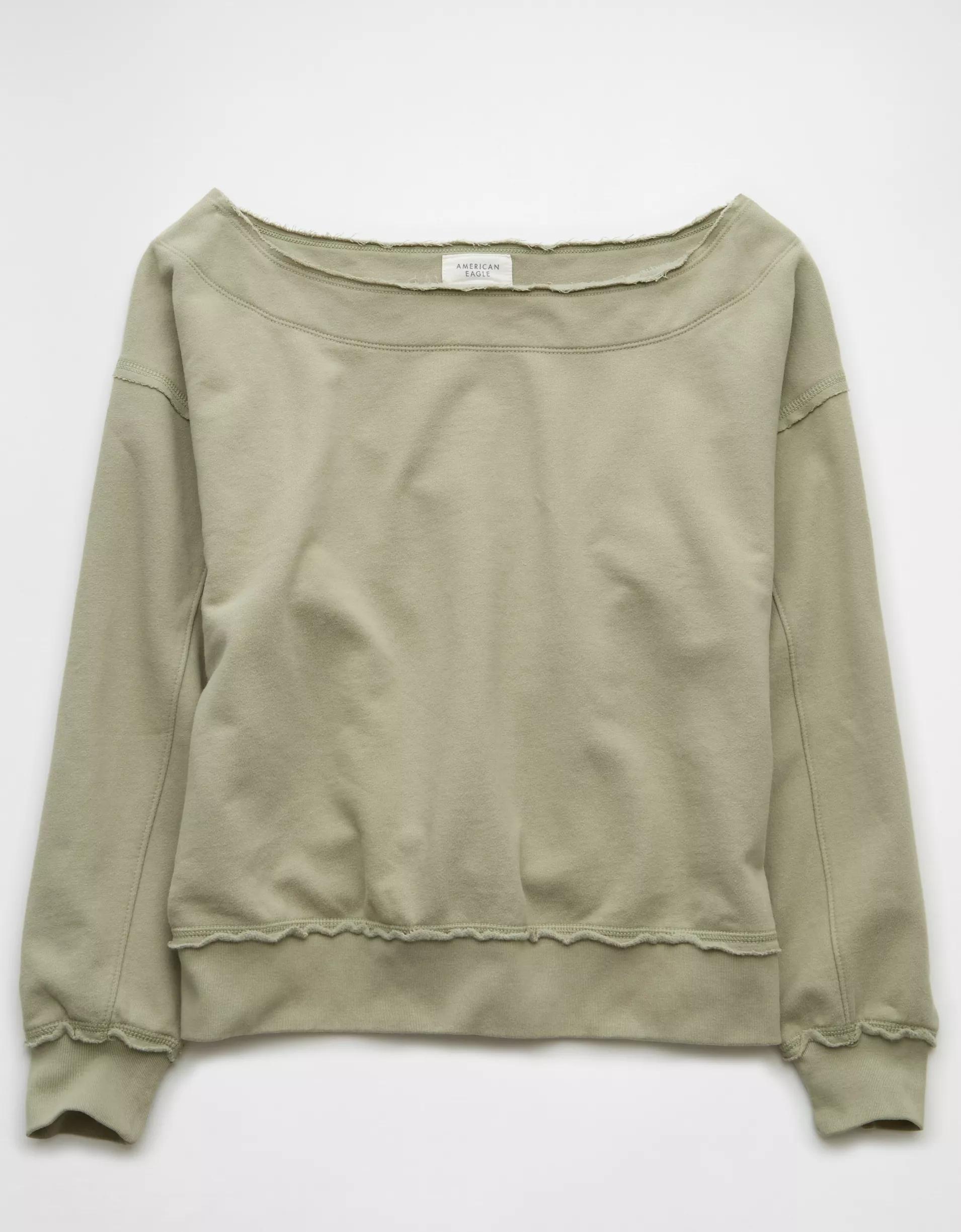 AE Off The Shoulder Sweatshirt Product Image