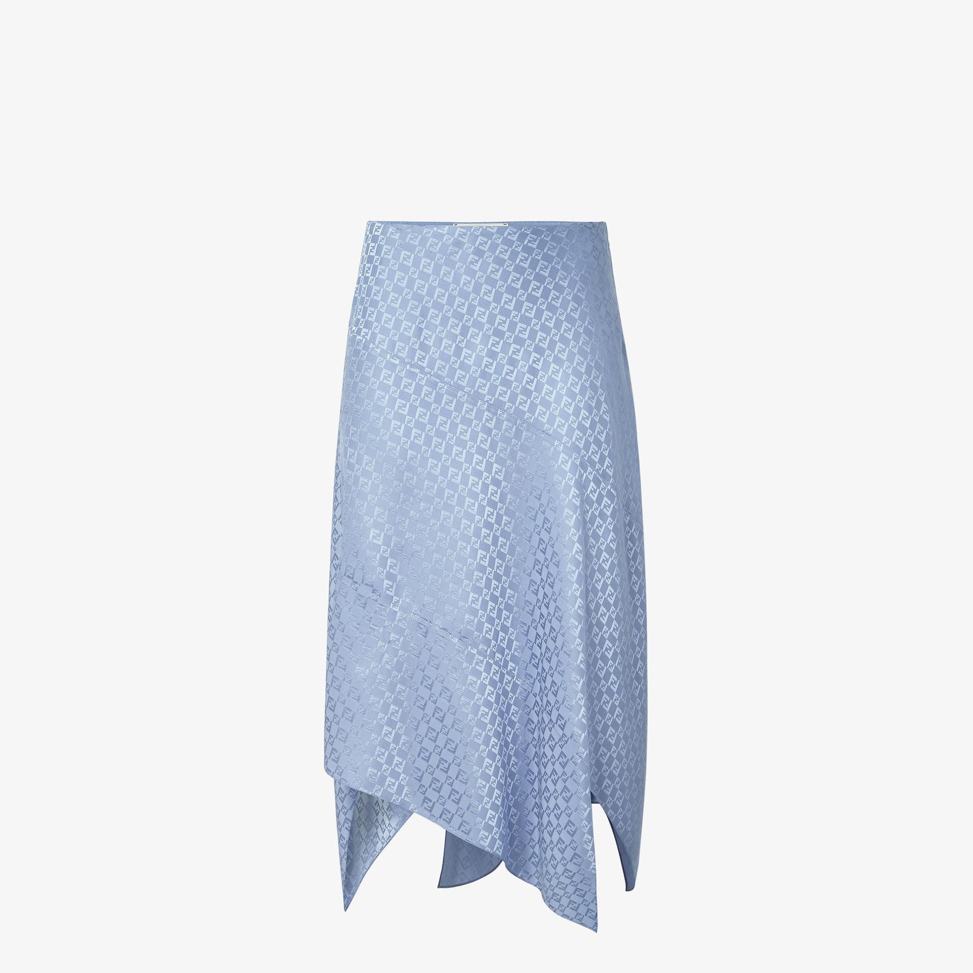 SkirtBlue silk FF jacquard skirt Product Image