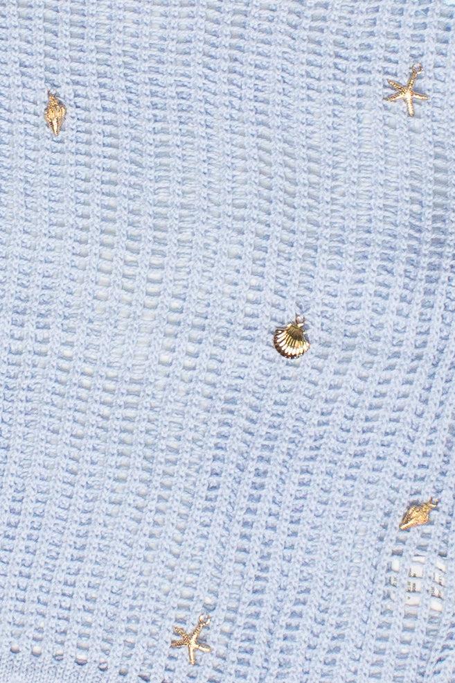 Seaside Crochet Mesh Sweater Product Image