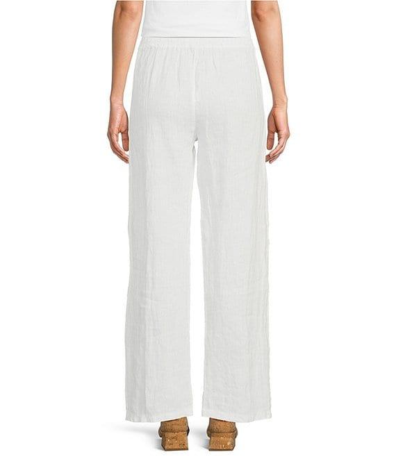 M Made in Italy Linen Wide Leg Pants Product Image