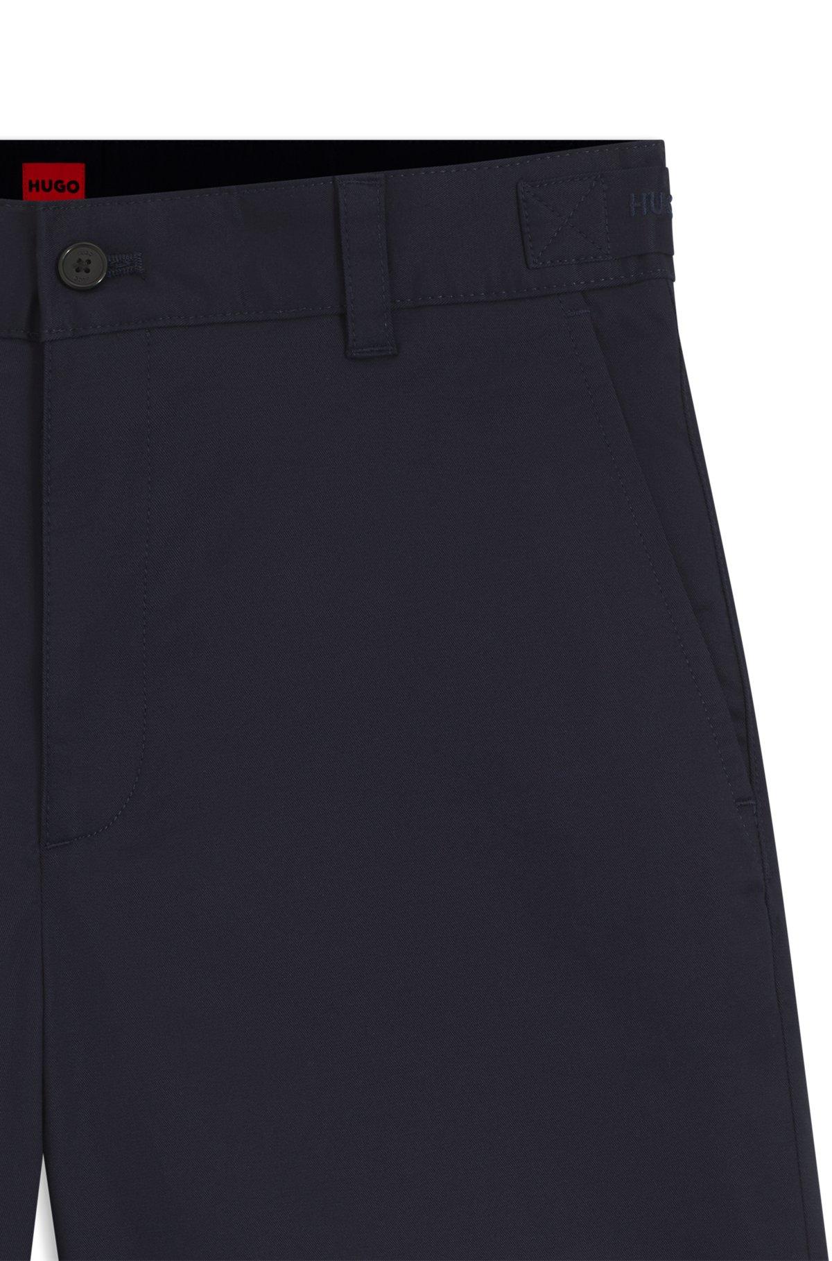 Slim-fit shorts in mercerized stretch cotton Product Image
