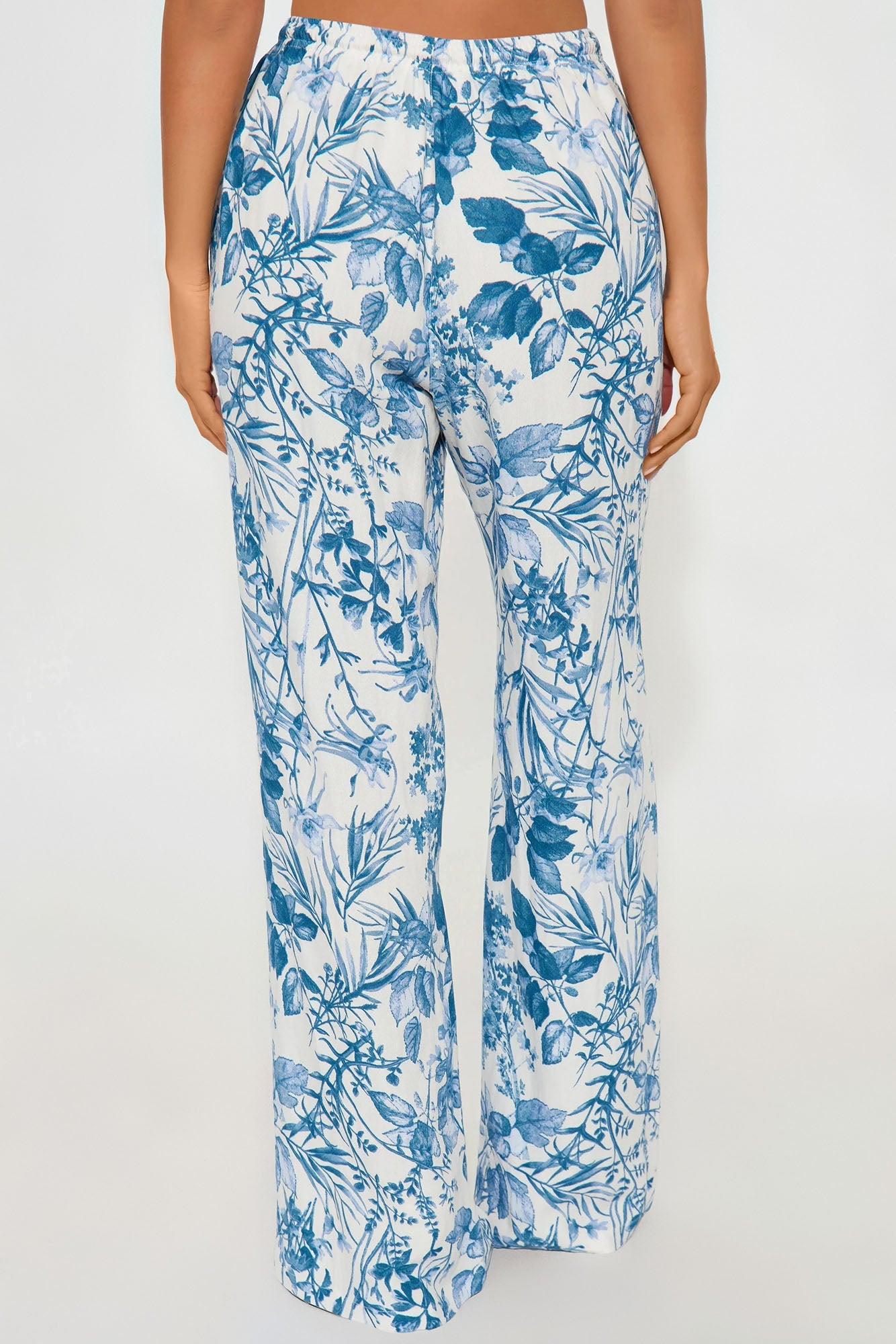 Paradise Livin' Wide Leg Pant - Blue/combo Female Product Image