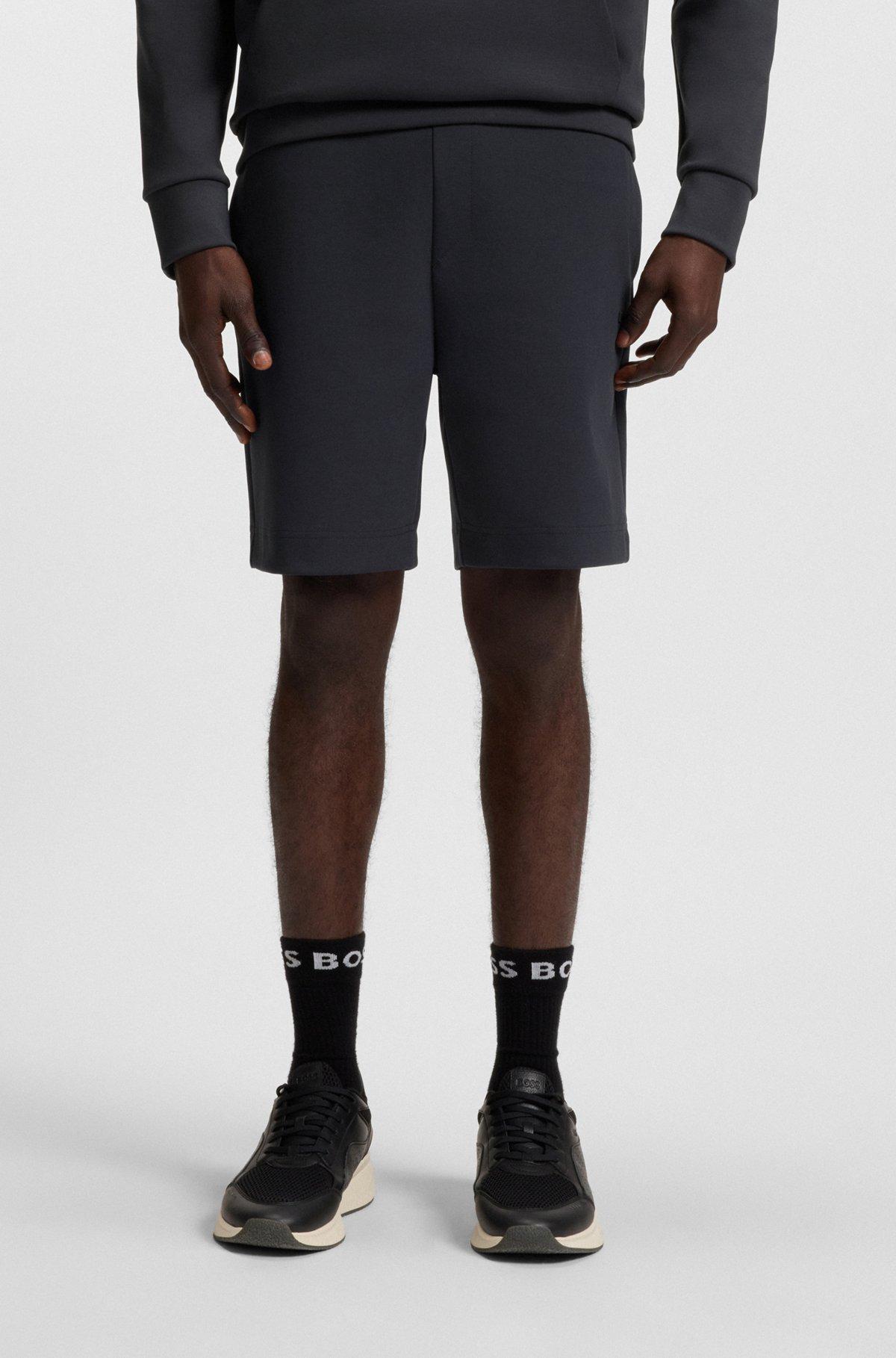 BOSS -  shorts with stripe details - Dark Blue Product Image
