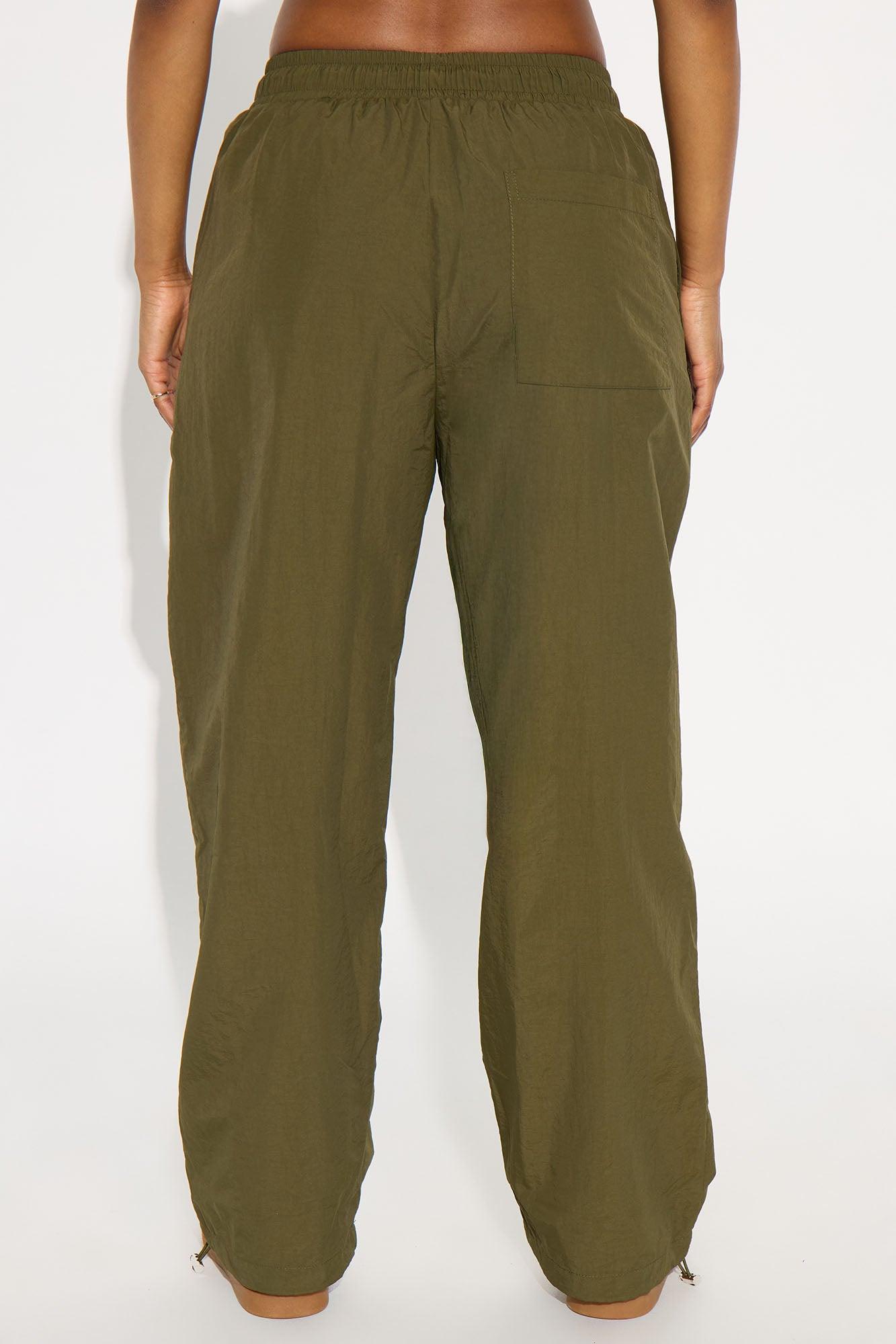 Catch Up To Me Windbreaker Jogger Pant - Olive/combo Female Product Image