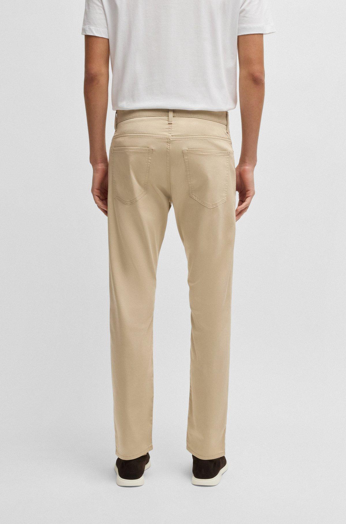 Delaware slim-fit trousers in stretch satin Product Image