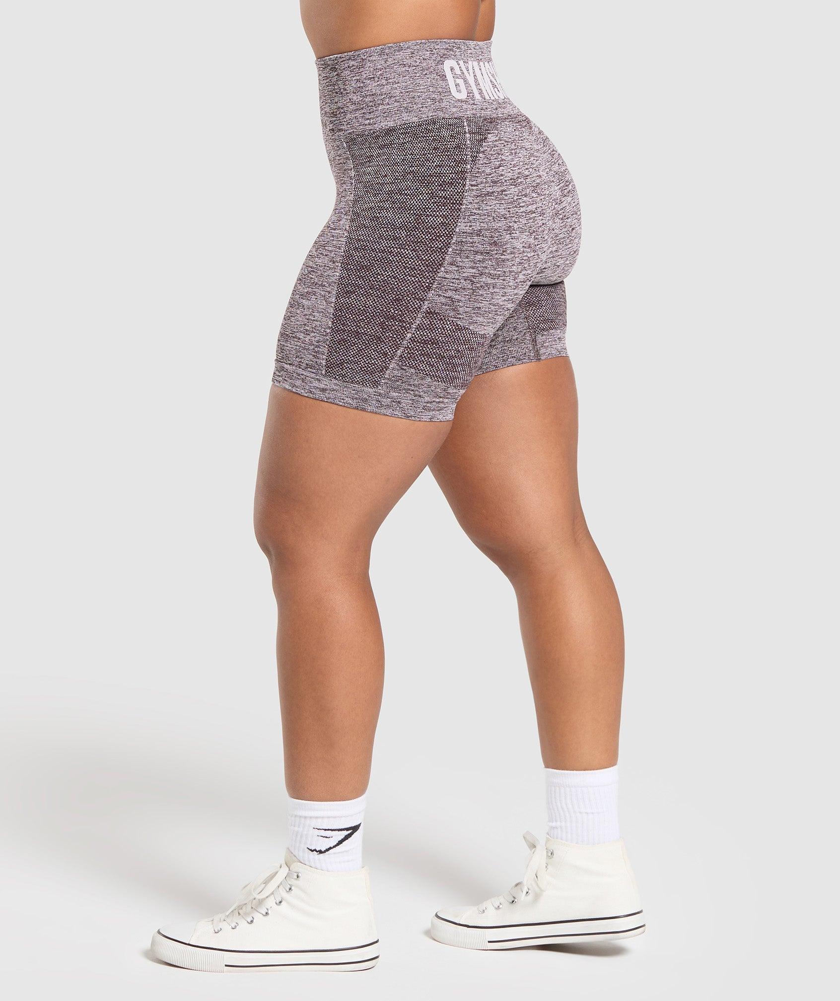 Gymshark Flex Shorts - Plum Brown/White Marl Female Product Image