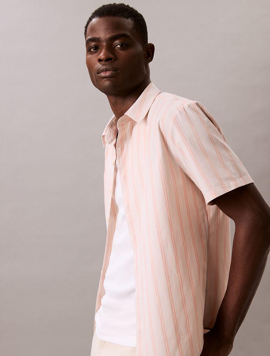 Poplin Stripe Classic Button-Down Shirt  Product Image