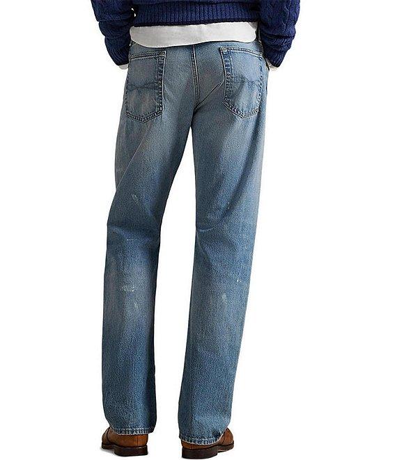 Polo Ralph Lauren Hampton Straight Hand-Painted Jeans Product Image