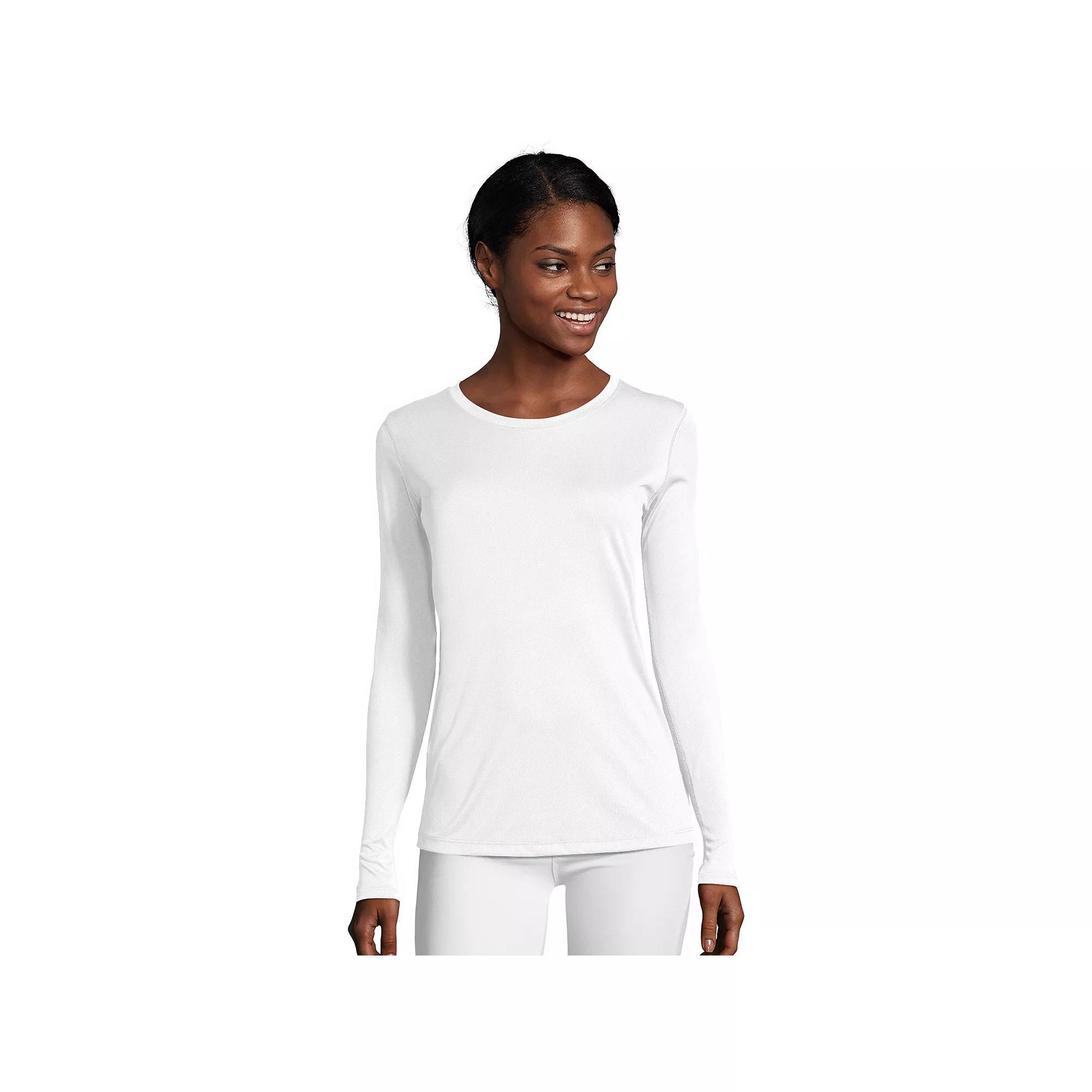Women's Hanes® Cool Dri Long-Sleeve Performance Tee,  Product Image