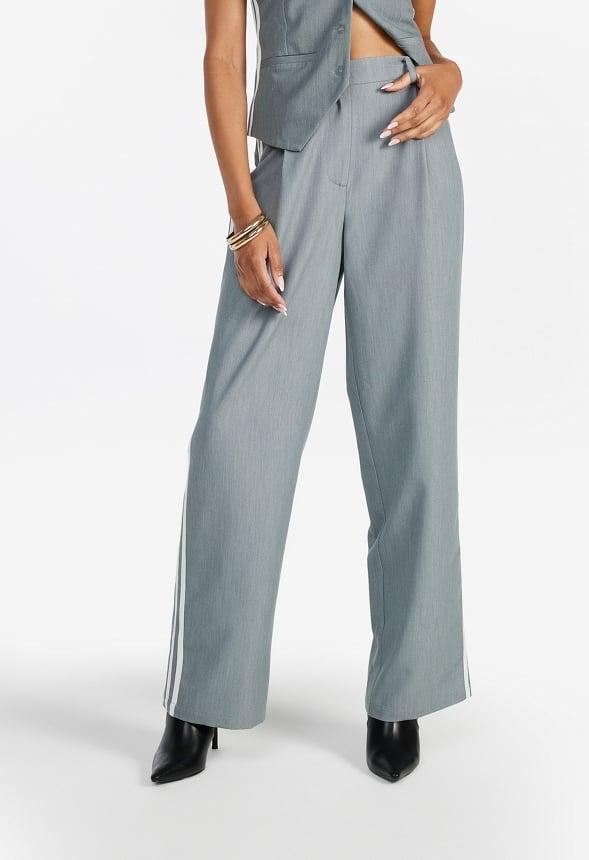 Tailored Mid Rise Racer Wide Leg Trousers Product Image