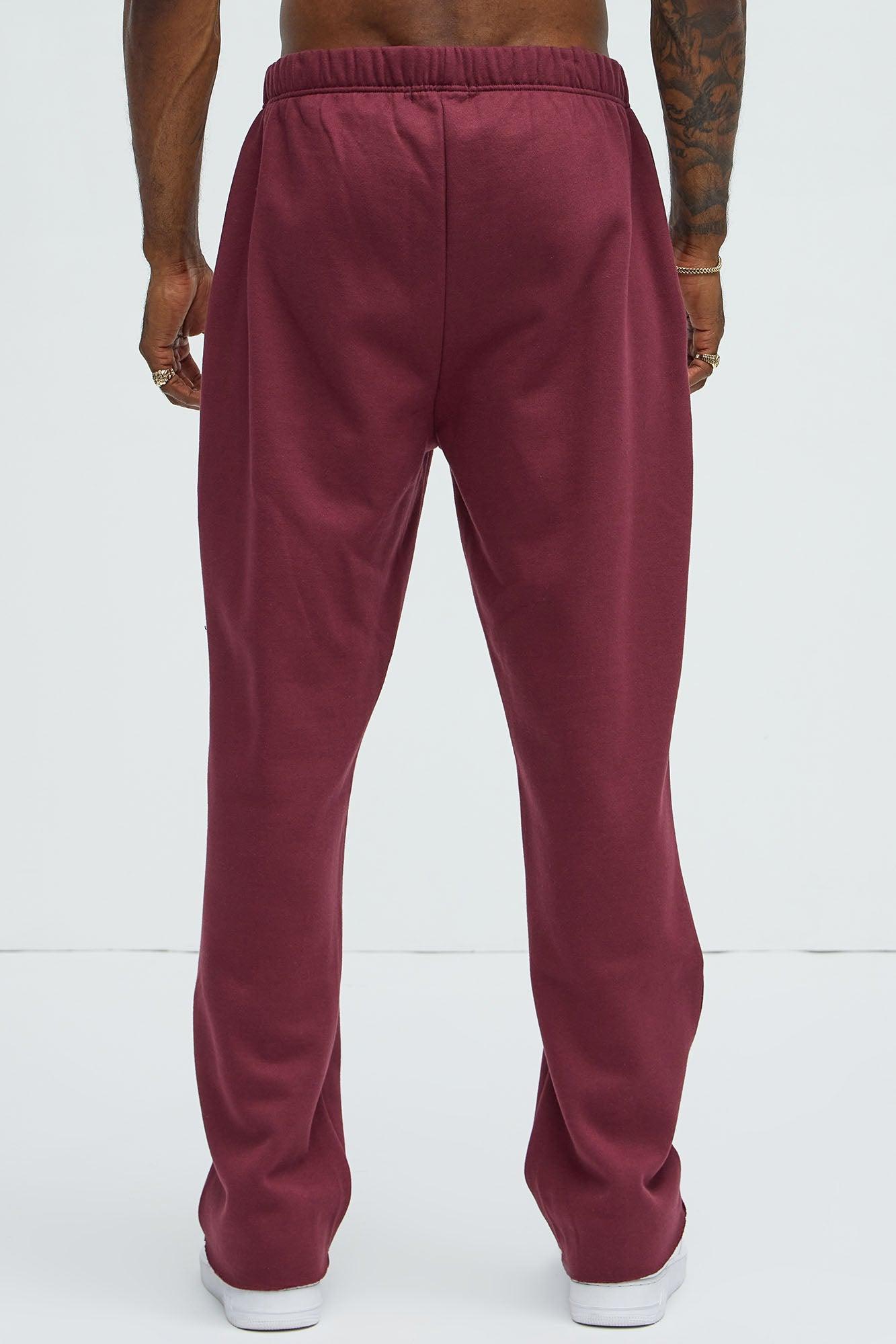 Rodeo Drive LA Sweatpants - Burgundy Product Image