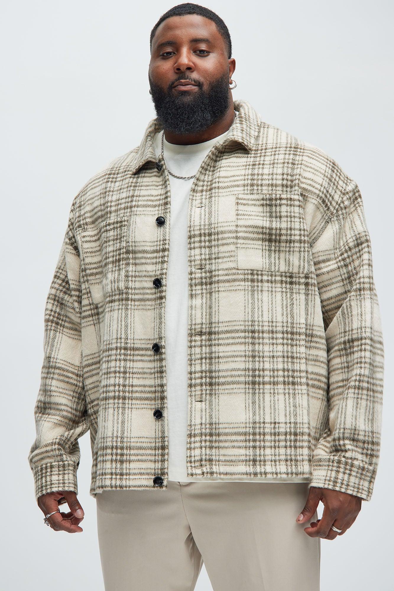 Agua Plaid Shacket - Cream/combo Product Image