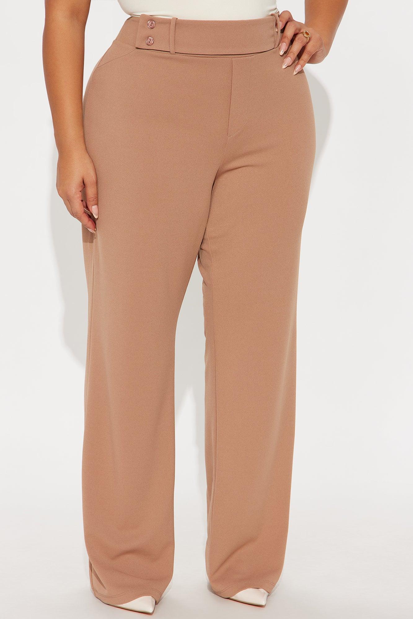 Office Tea Straight Leg Trouser Pant - Mocha Female Product Image