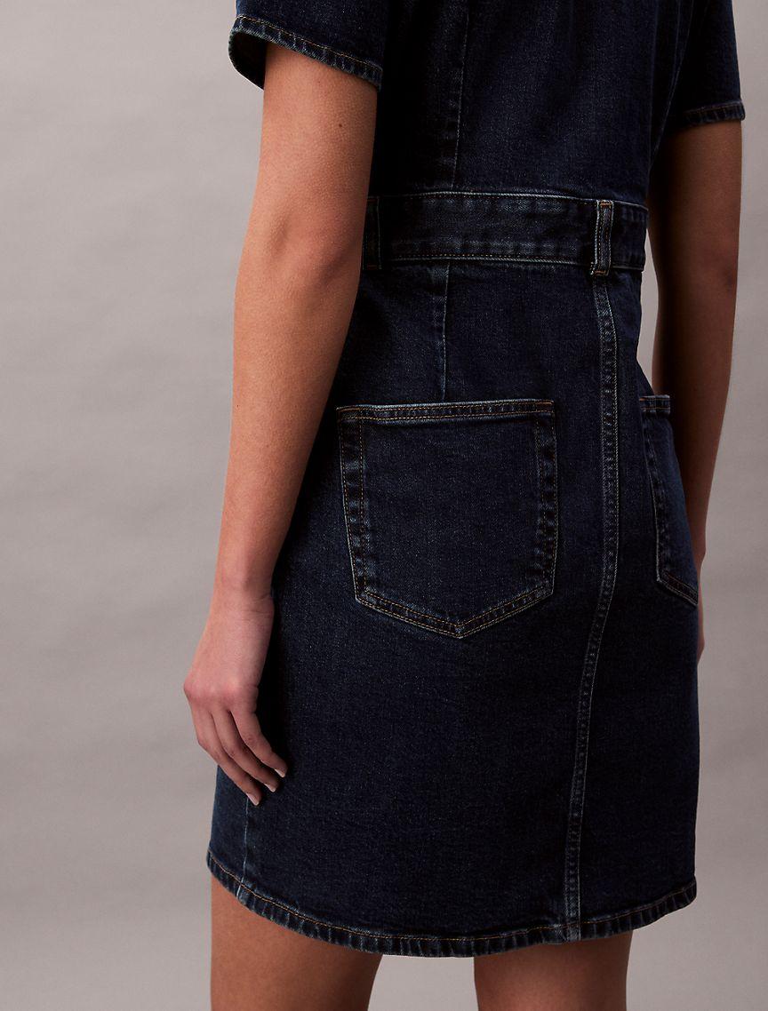 Denim Trucker Dress Product Image