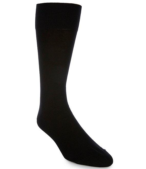 Cremieux Solid Flat Knit Crew Dress Socks Product Image