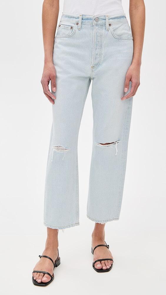 AGOLDE 90's Crop Mid Rise Loose Straight Jeans | Shopbop Product Image