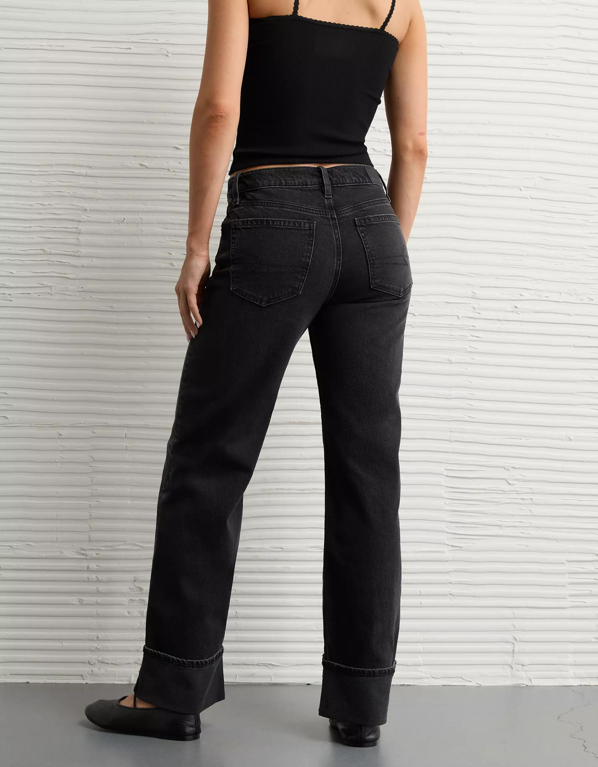 AE Stretch High-Waisted Stovepipe Jean Product Image