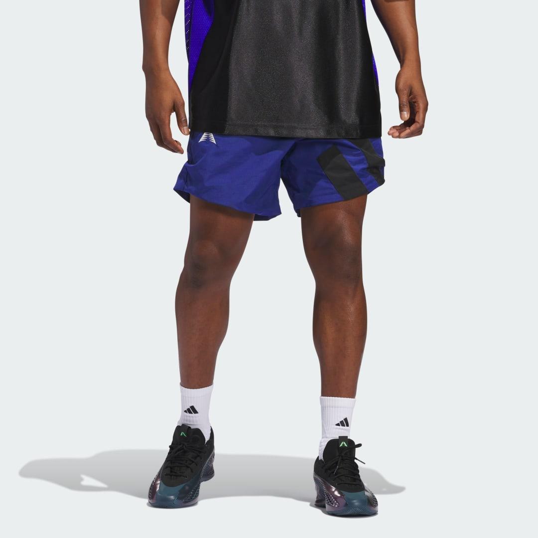 adidas Anthony Edwards Foundation Shorts Black XL Mens Product Image
