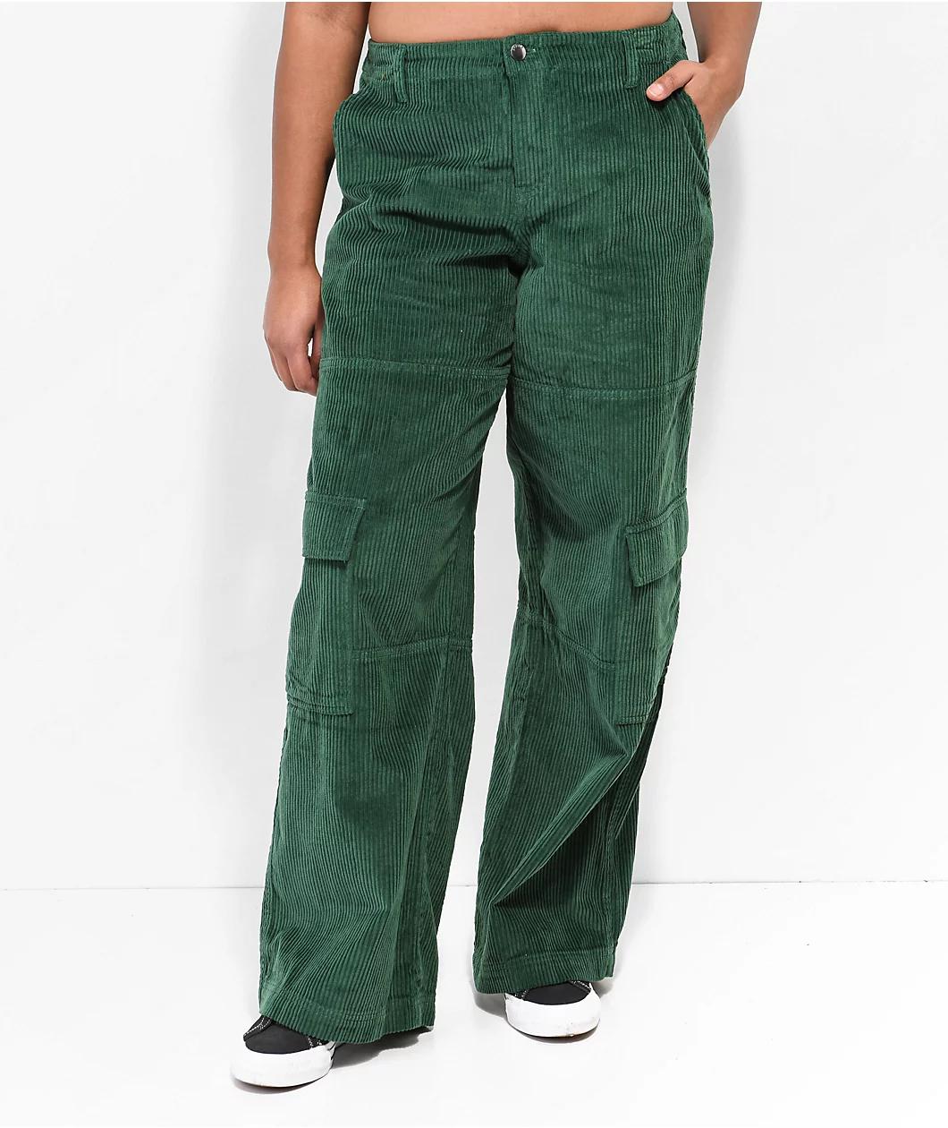 Empyre Darian Hunter Green Cargo Corduroy Skate Pants Product Image