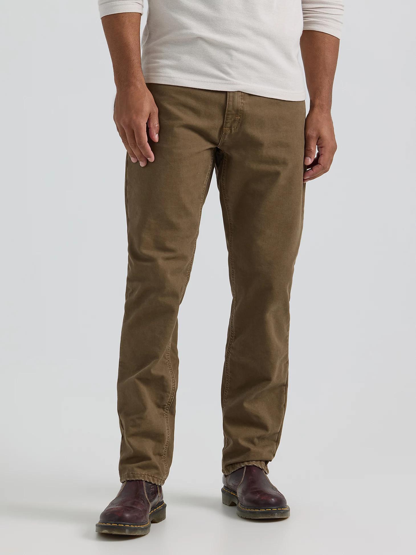 Flannel Straight Leg Relaxed Fit Jeans | Mens Pants | Lee® Product Image