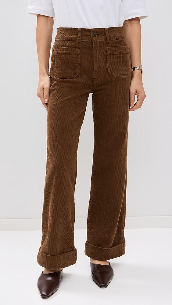 FRAME 70'S Cropped Wide Leg Corduroy Jeans | Shopbop Product Image