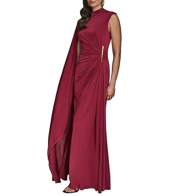 Donna Karan Mock Neck Knit Sheath Dress Product Image