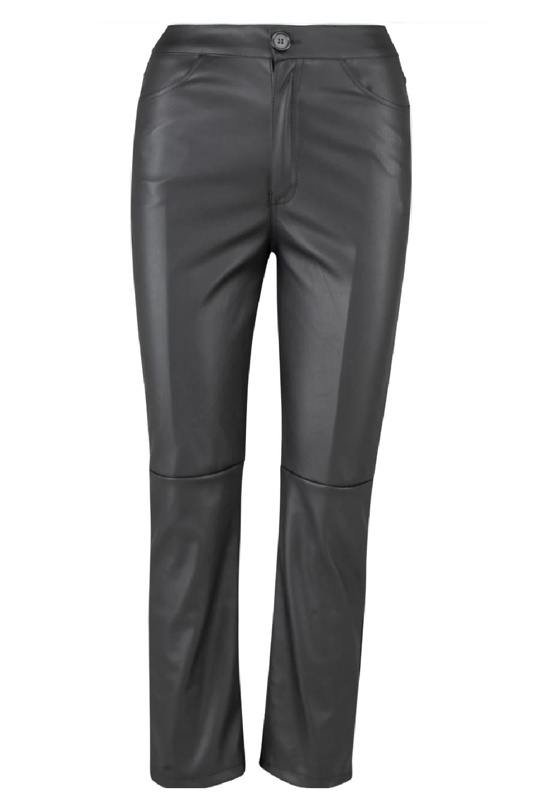 Faux Leather Straight Leg Pant Product Image