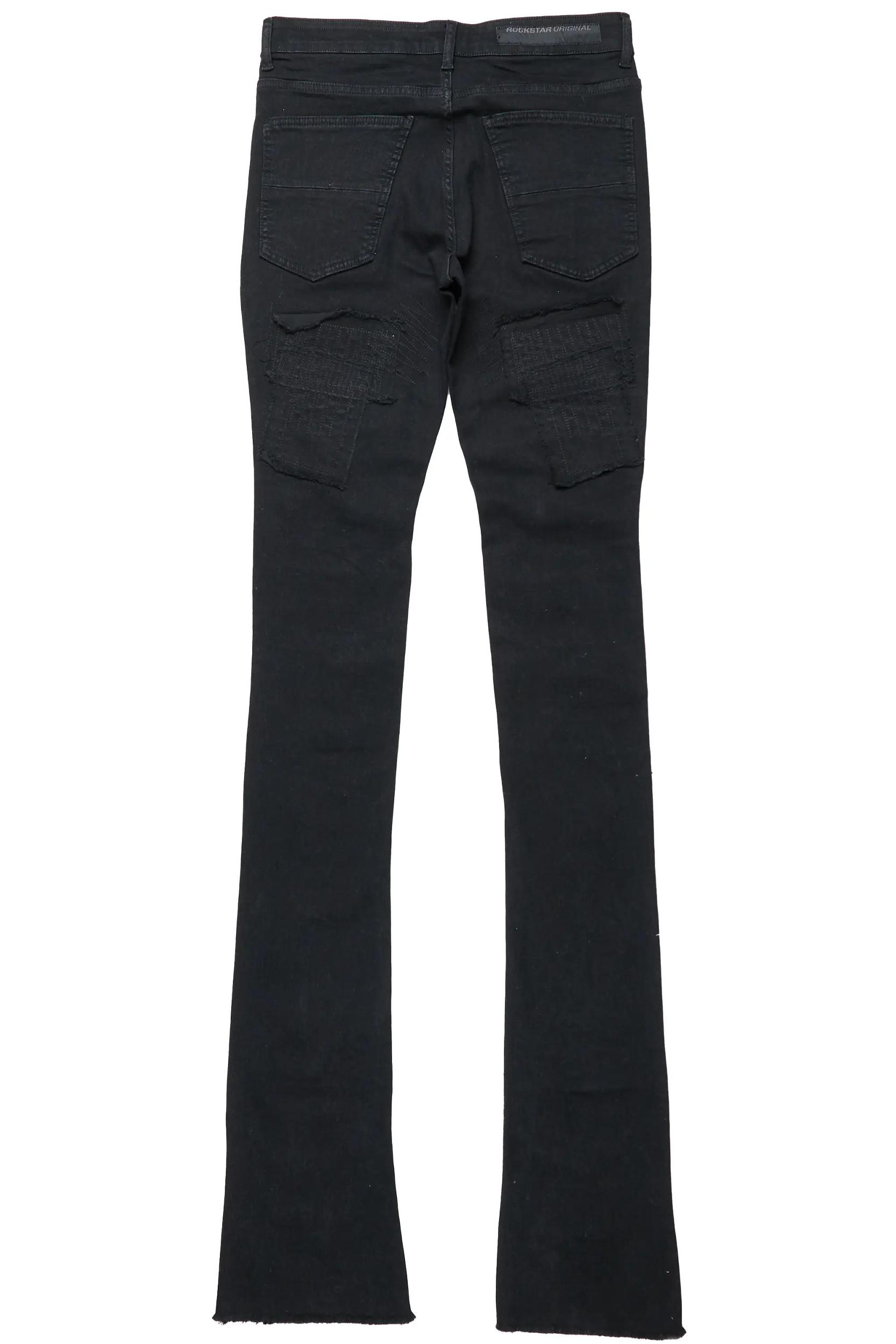 Camden Jet Black Super Stacked Flare Jean Male Product Image