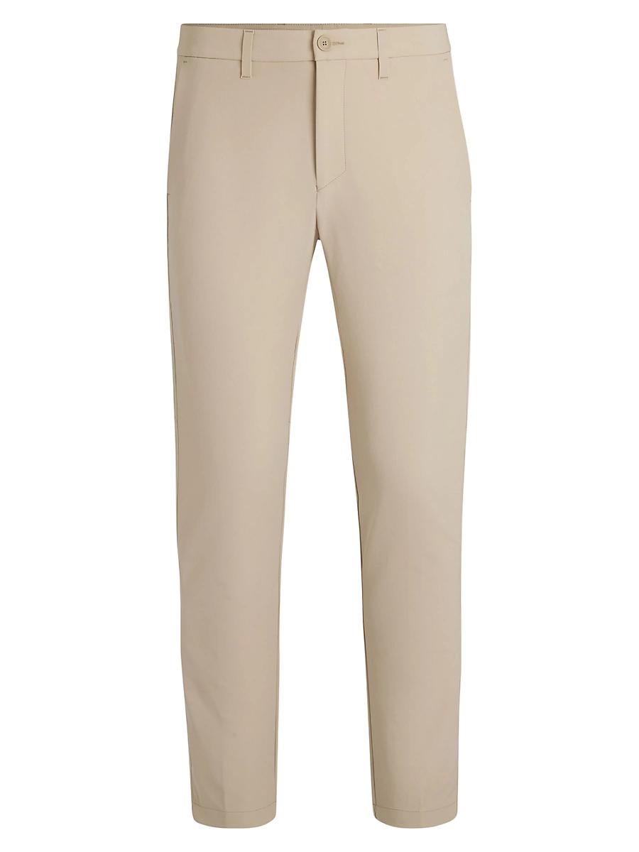 Mens Slim-Fit Pants in Water-Repellent Stretch Fabric Product Image