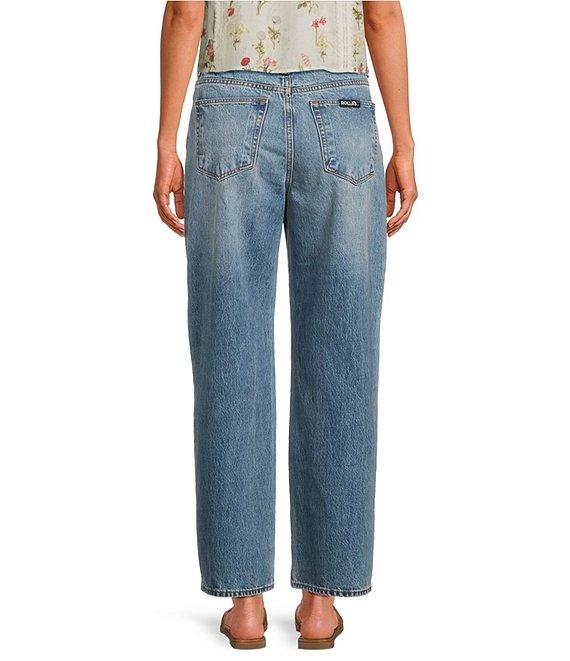 Rolla's Super Loose Del Rey Mid Rise Relaxed Straight Leg Denim Jeans Product Image