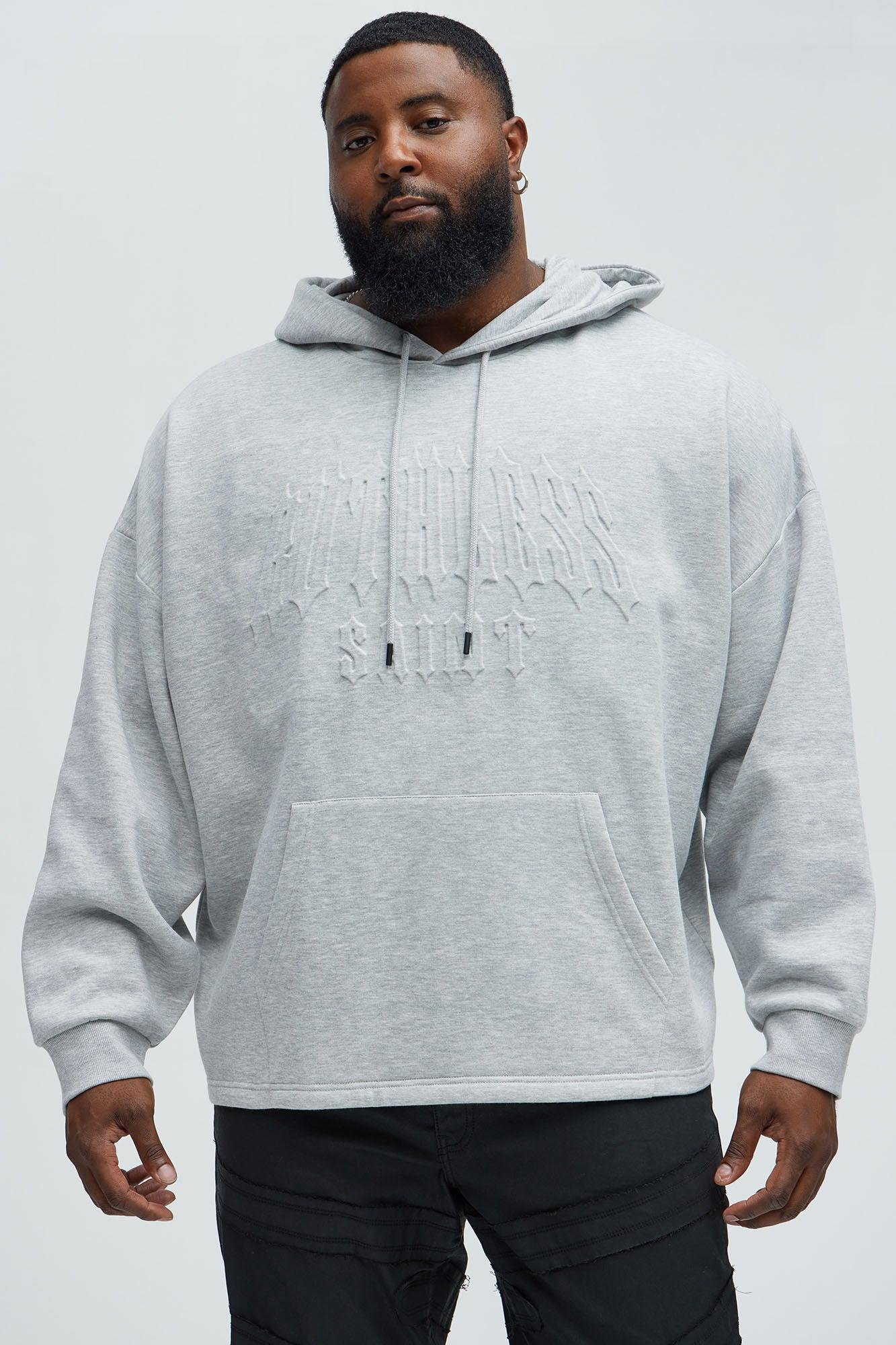Tyson Ruthless Saints Embossed Hoodie - Heather Grey Product Image