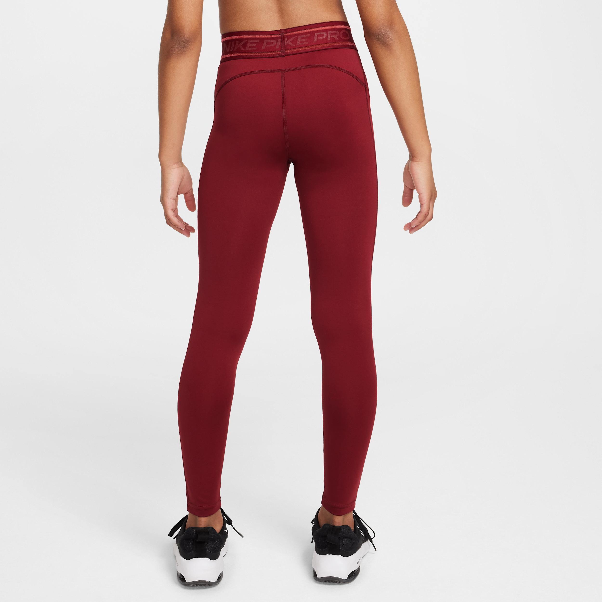 Girls Nike Pro Dri-FIT Mid-Rise Leggings Product Image