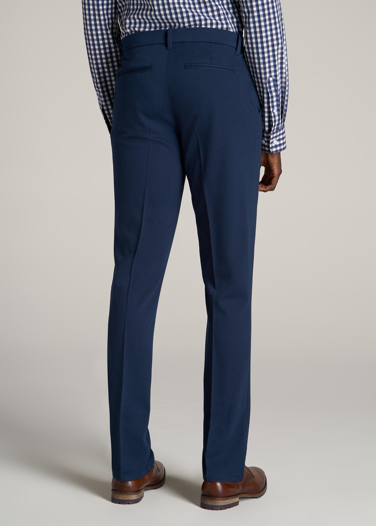 TAPERED-FIT Stretch Dress Pants for Tall Men in Charcoal Heather Male Product Image