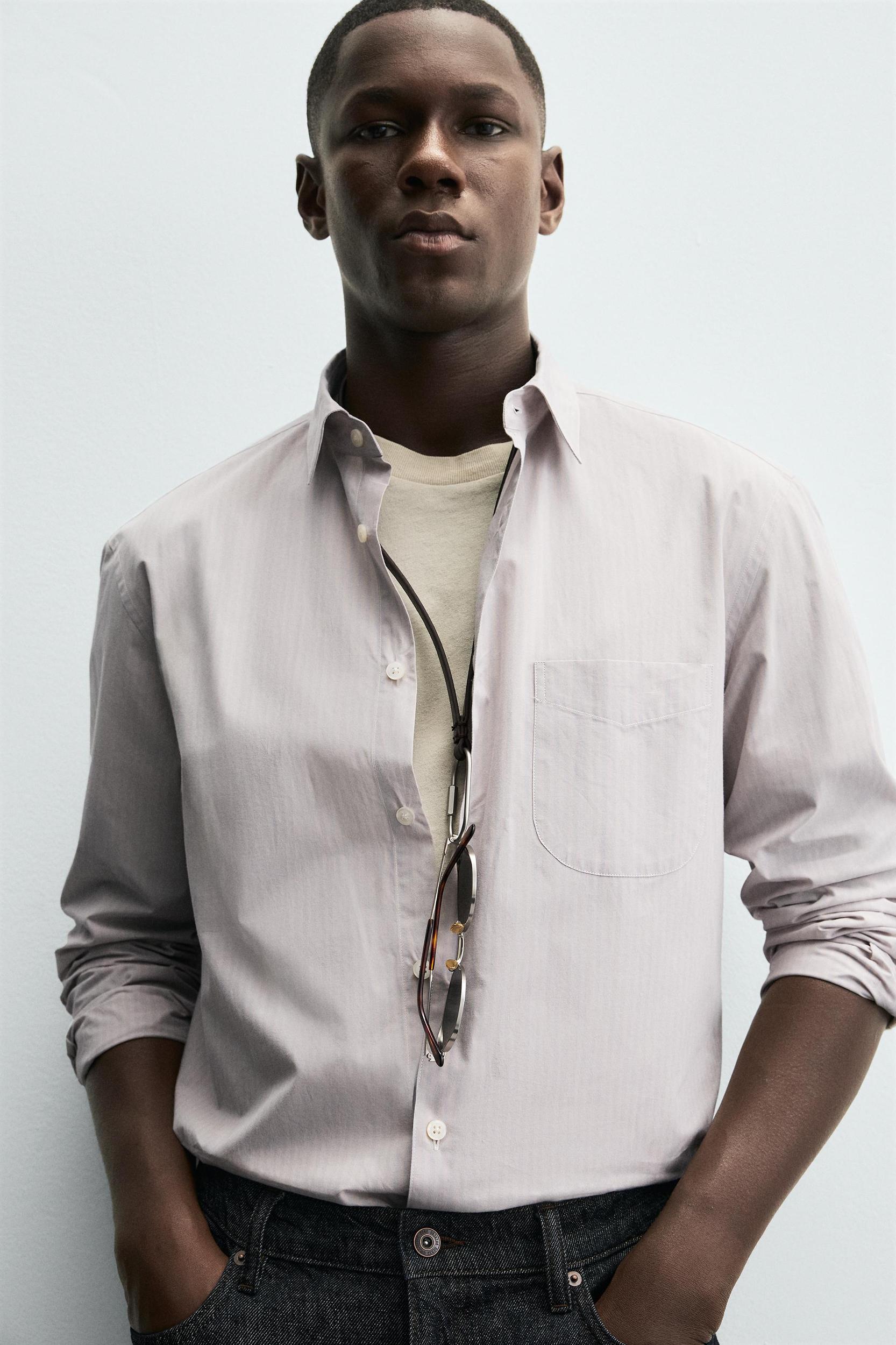 STRIPED JACQUARD SHIRT Product Image