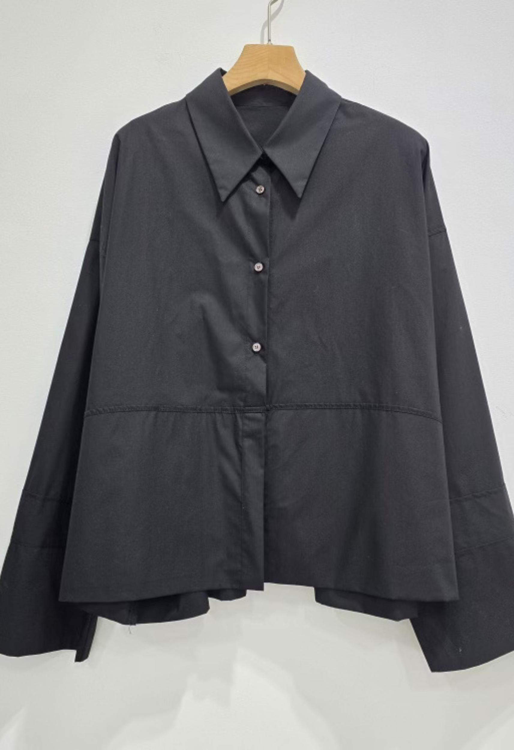 June Button Up Shirt in Black Product Image