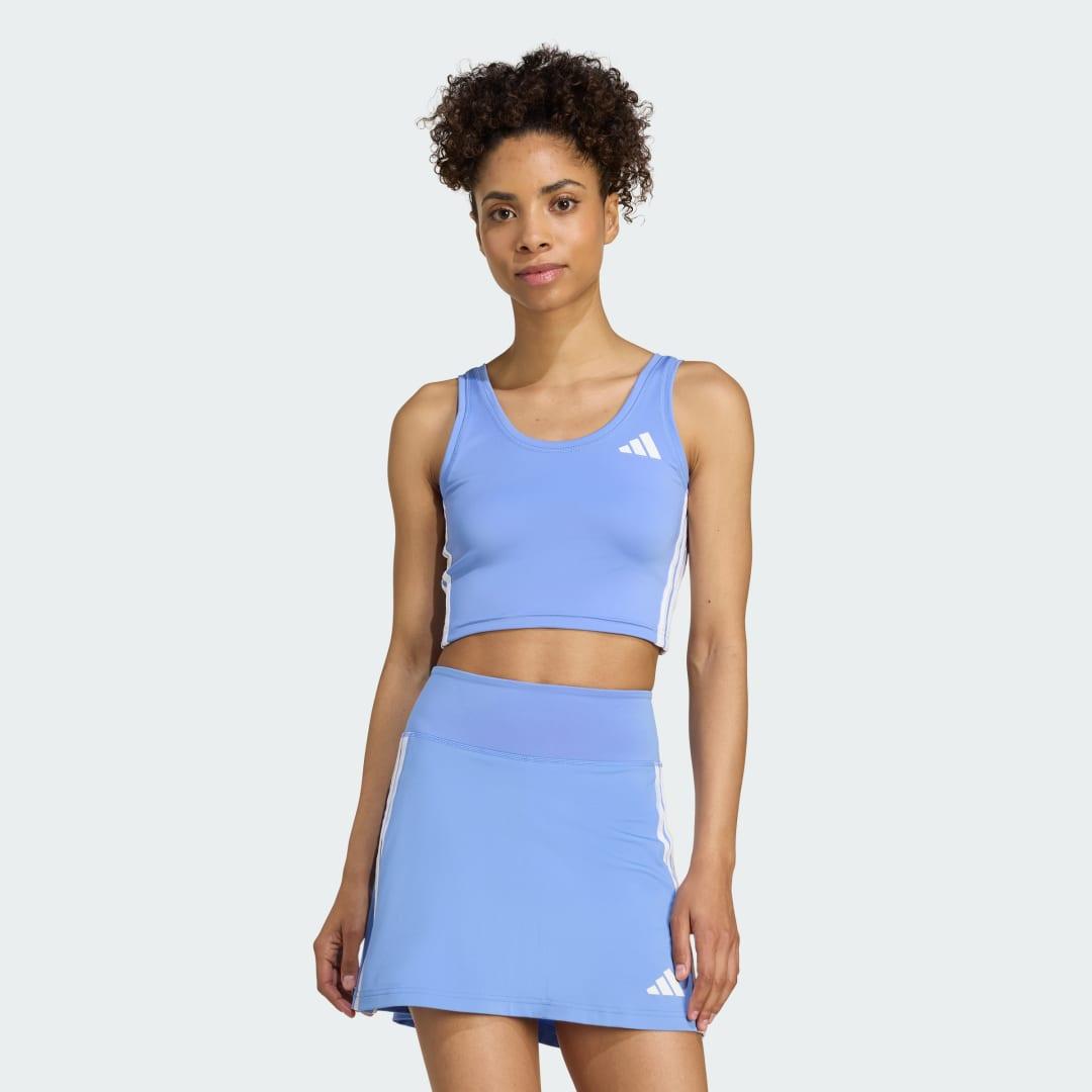 Train Essentials 3-Stripes Crop Tank Top Product Image