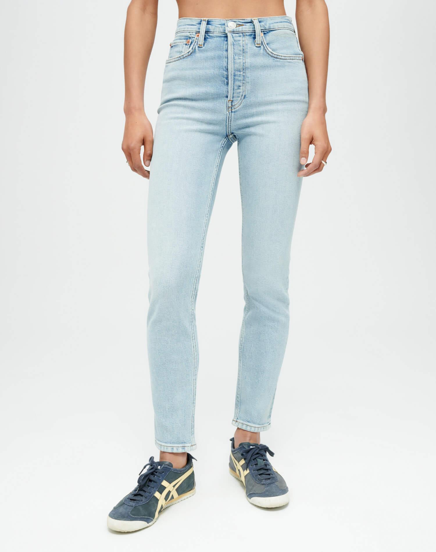 Comfort Stretch High Rise Ankle Crop - Mid 90s Female Product Image