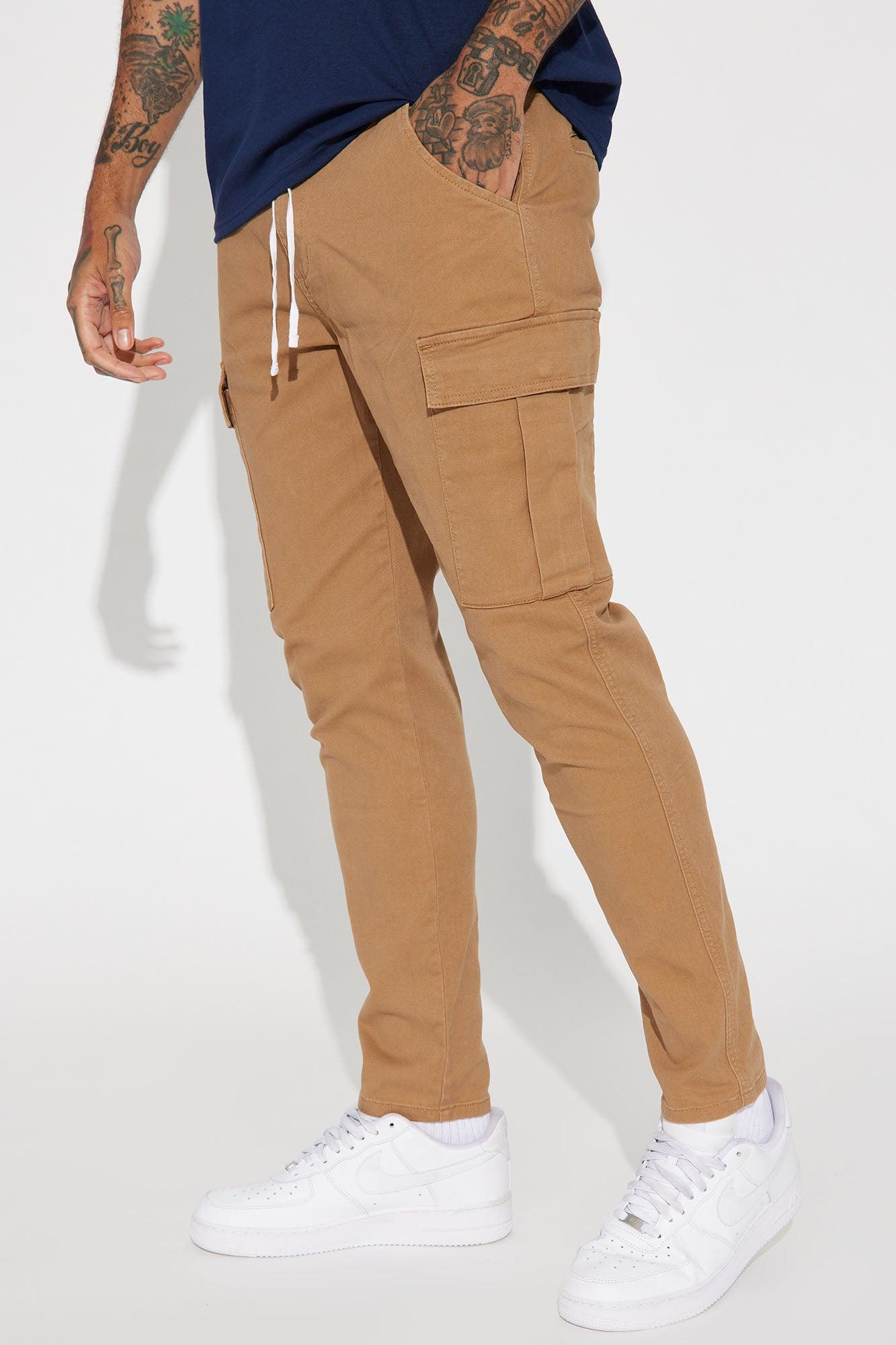 Kyle Slim Cargo Pants - Khaki Product Image