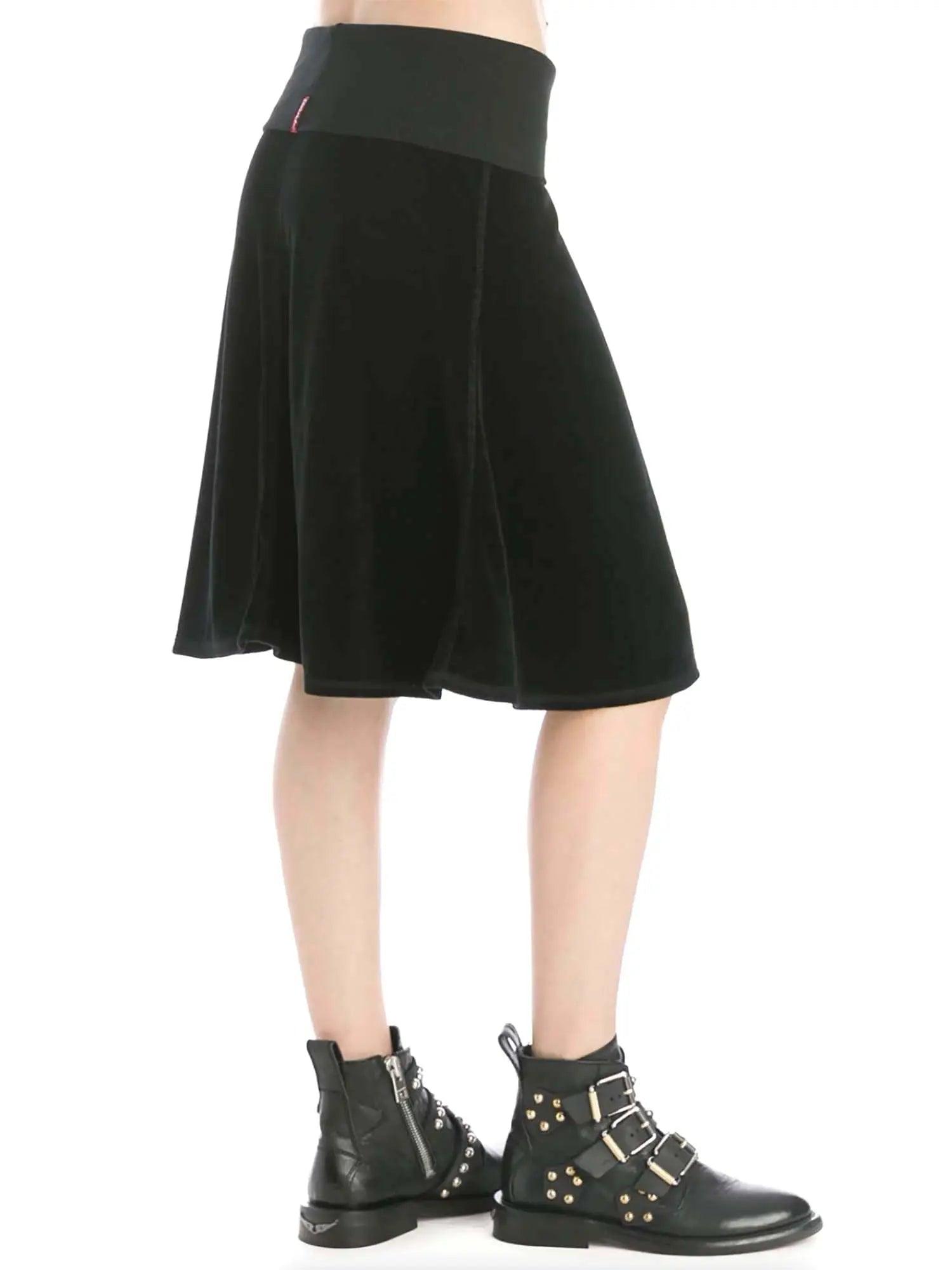 Hard Tail Velour Flair Skirt V-127 Product Image