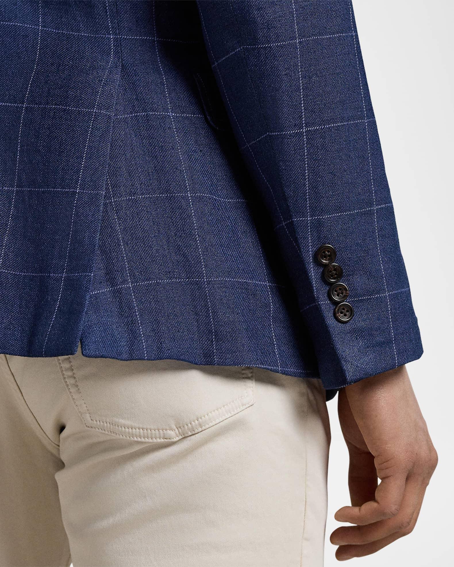 Men's Tailored Windowpane Sport Coat Product Image