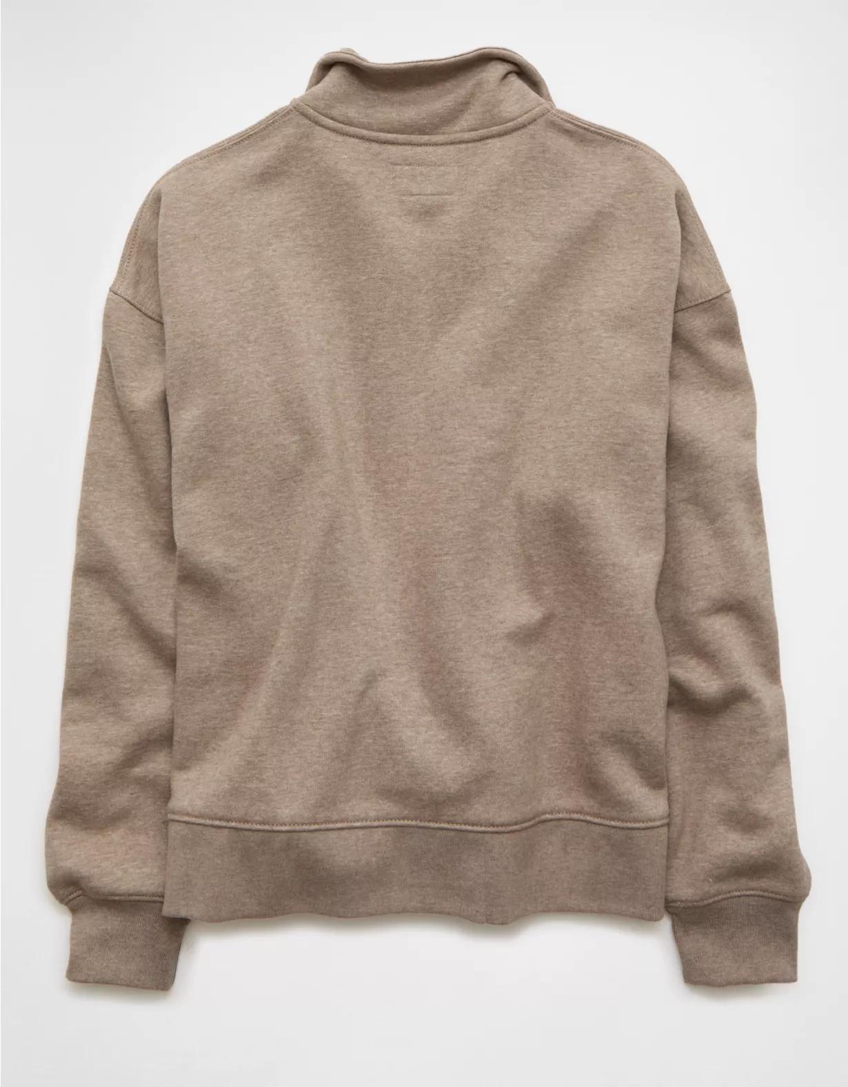AE Everyday Luxe Quarter Zip Sweatshirt Product Image