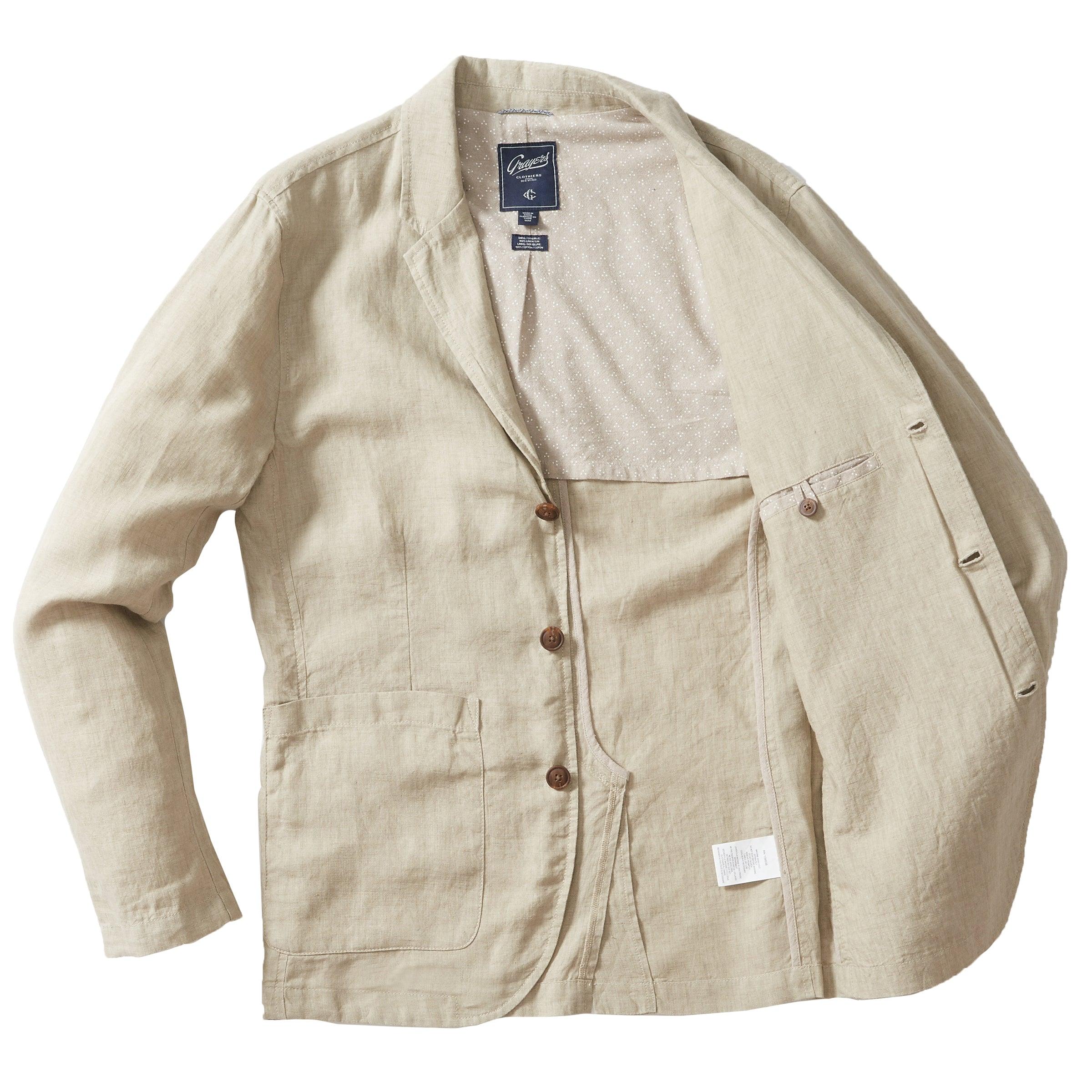 Aventura Washed Linen Blazer - Safari Product Image