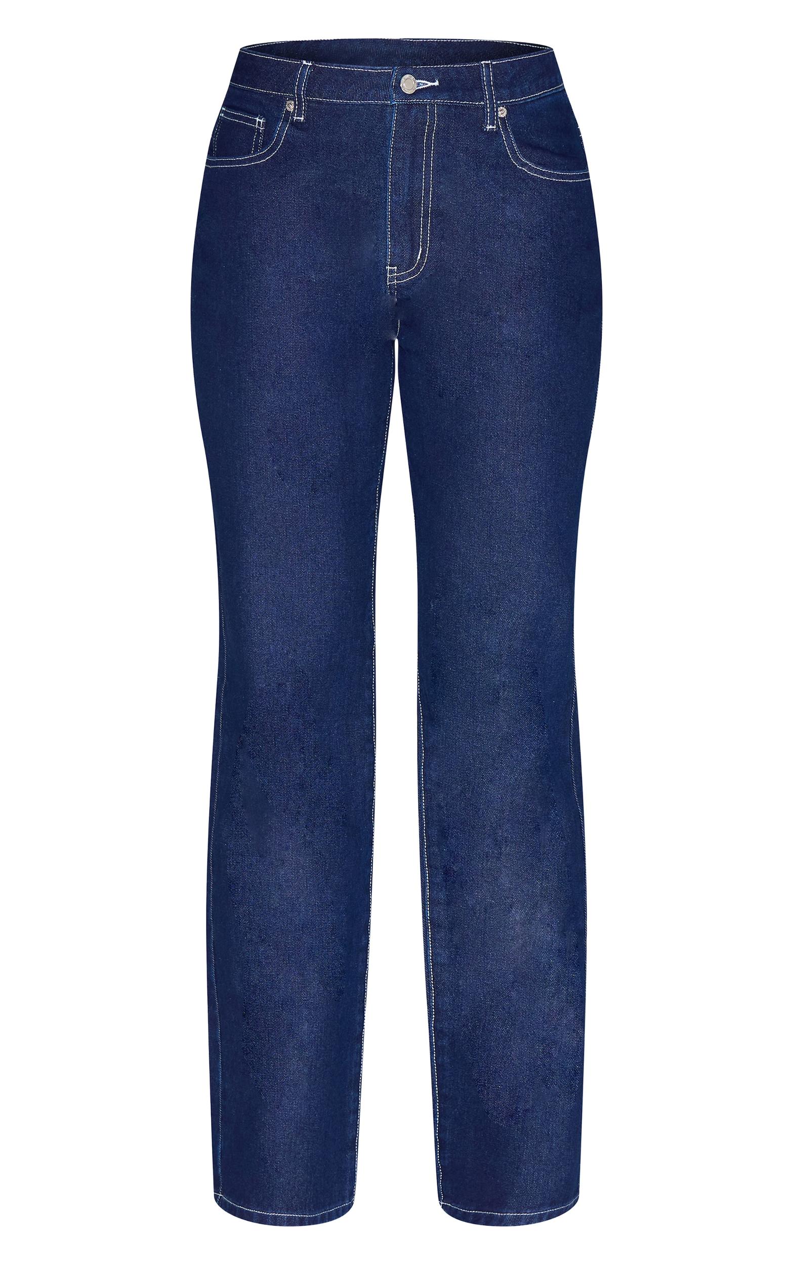Tall Indigo Mid Rise Wide Leg Jean Product Image