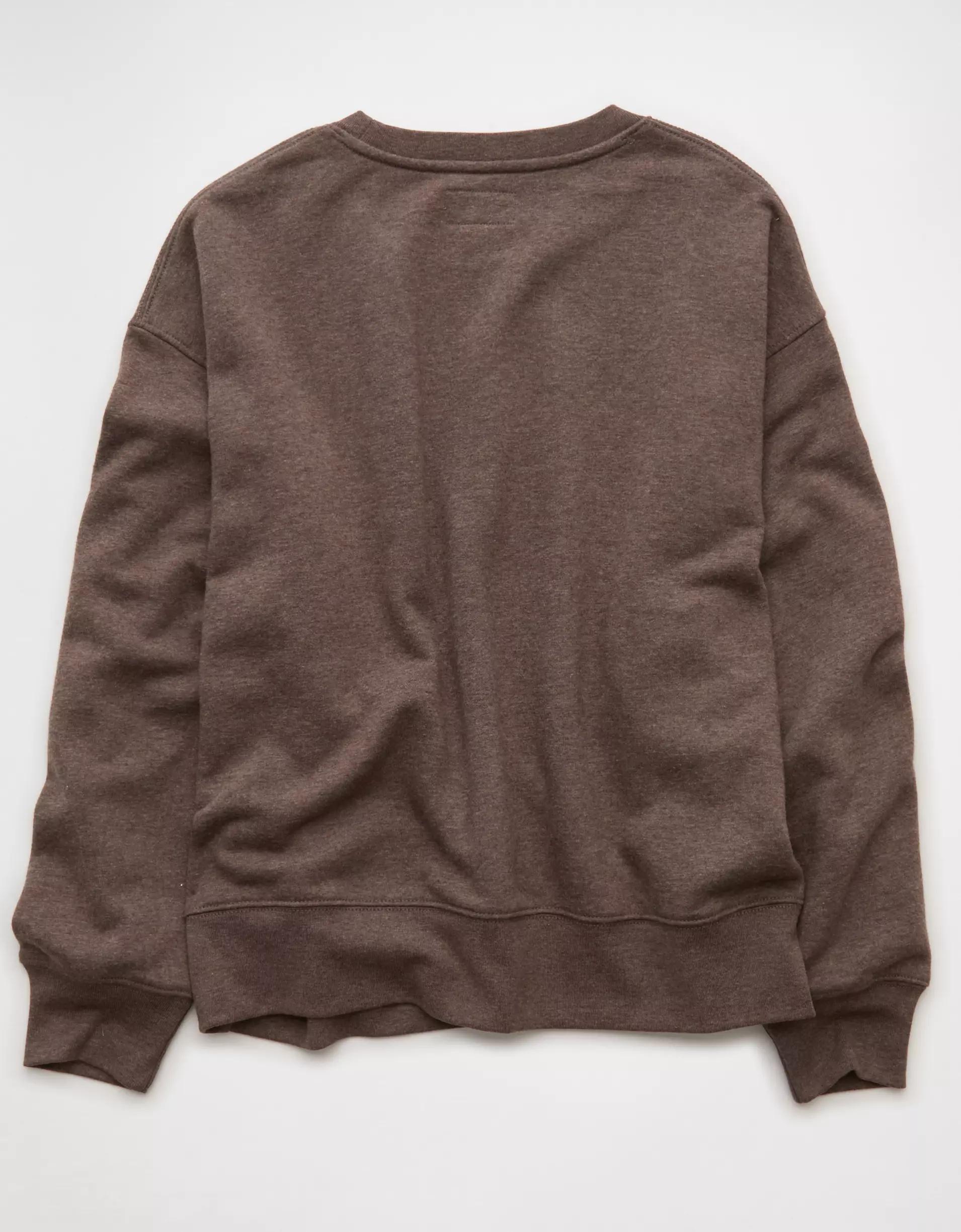 AE Everyday Luxe Crew Neck Sweatshirt Product Image