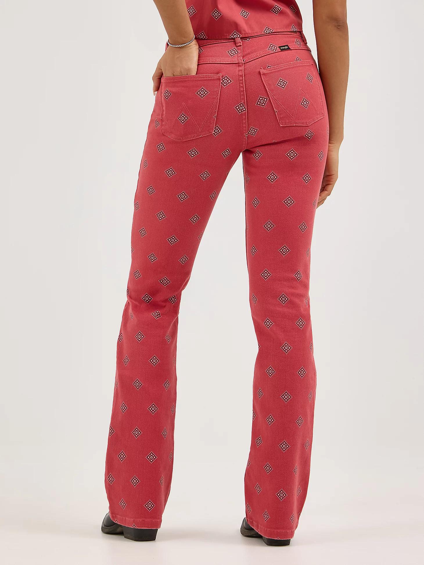 Women's Bold Boot Print Jean in Diamond Bay Product Image