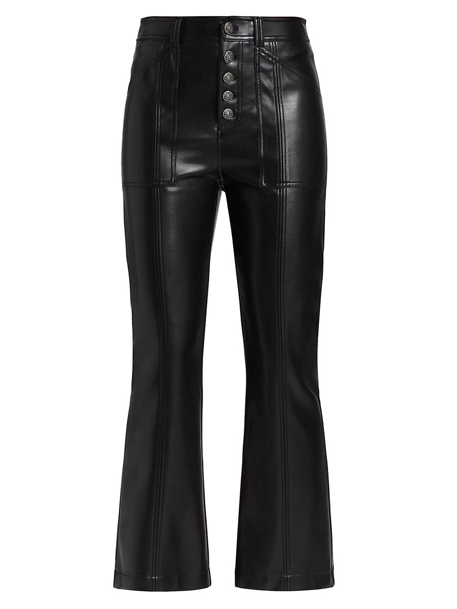 Womens Wallace Vegan Leather Pants Product Image